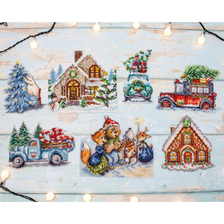 (image for) Carolers Christmas Ornaments Cross Stitch Kit